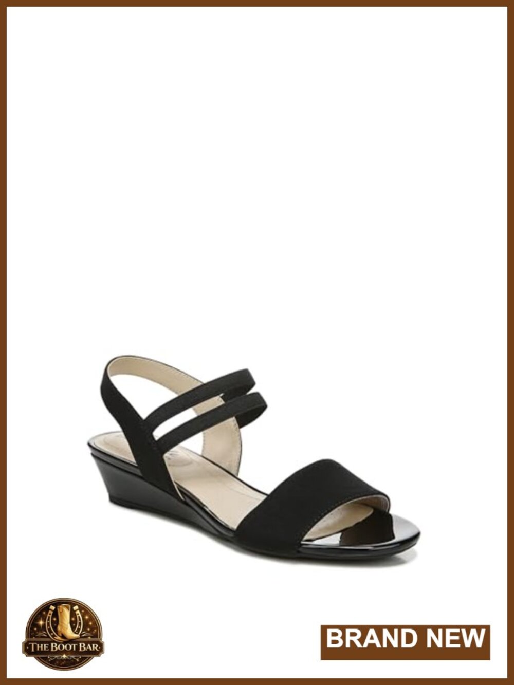 Wedge Sandal with Soft System Medium Wide Width Pull On